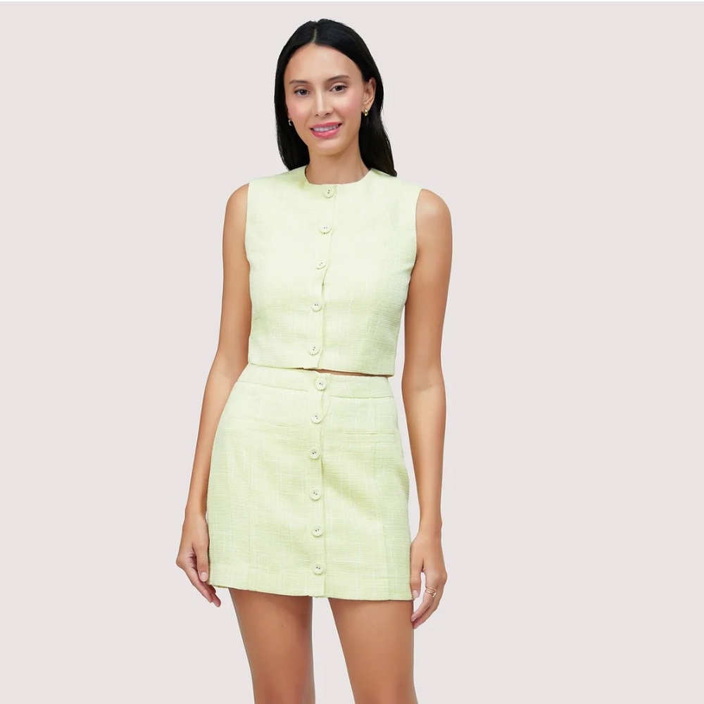 Lost + Wander SET Light Green Skirt